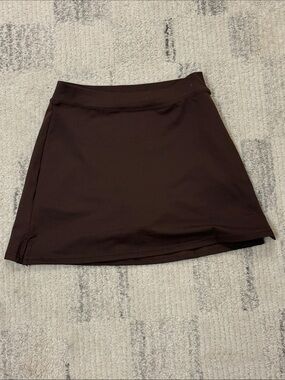 Lomon Sleek Chocolate Athletic Skirt